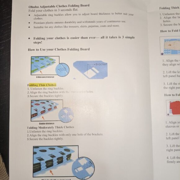Clothing Folding Gadget - Picture 2 of 3